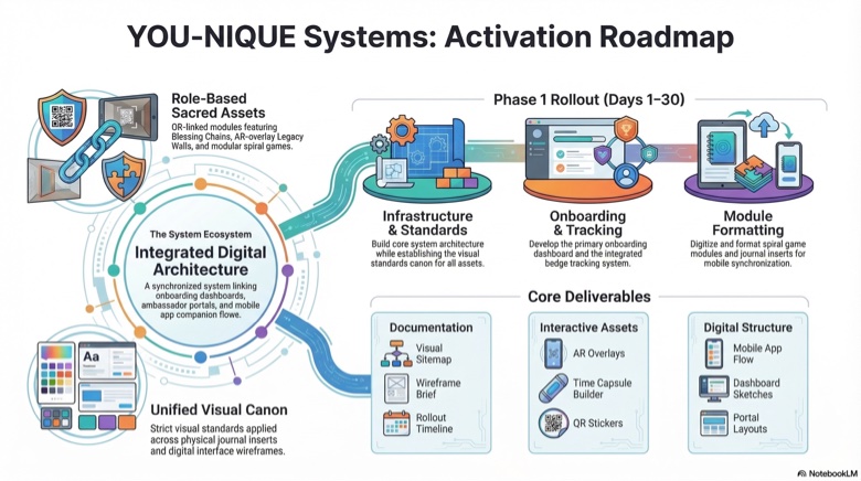 You-Nique Systems: Activation Roadmap — integrated digital architecture and Phase 1 rollout